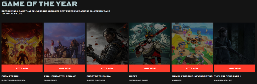 The Game Awards 2020 Nominees and Predictions: Ghost of Tsushima Vs The  Last of Us 2